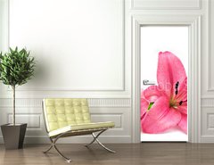 Samolepka na dvee flie 90 x 220, 9265067 - Pink lily