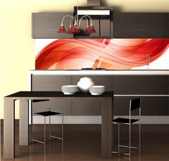 Fototapeta do kuchyn flie 260 x 60, 93057384 - Abstract Wave Element of Design Background