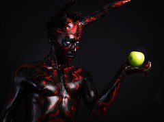 Samolepka flie 270 x 200  devil apple, 270 x 200 cm
