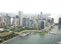 Fototapeta pltno 160 x 116, 9395824 - Amazing photo of Chicago  s downtown area along Lake Shore Drive - ڞasn fotka tvrti Chicago s centrem podl jezera Shore Drive