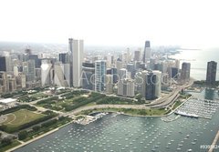 Fototapeta papr 184 x 128, 9395824 - Amazing photo of Chicago  s downtown area along Lake Shore Drive