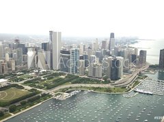 Fototapeta vliesov 270 x 200, 9395824 - Amazing photo of Chicago  s downtown area along Lake Shore Drive