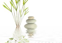 Samolepka flie 145 x 100, 9400506 - Zen Spa Stones and Bamboo - Zen Spa Stones a Bamboo