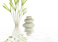Fototapeta pltno 240 x 174, 9400506 - Zen Spa Stones and Bamboo - Zen Spa Stones a Bamboo