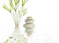 Samolepka flie 270 x 200, 9400506 - Zen Spa Stones and Bamboo - Zen Spa Stones a Bamboo