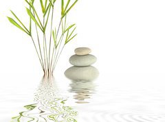 Fototapeta vliesov 270 x 200, 9400506 - Zen Spa Stones and Bamboo - Zen Spa Stones a Bamboo