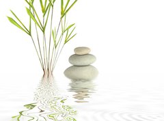 Fototapeta pltno 330 x 244, 9400506 - Zen Spa Stones and Bamboo