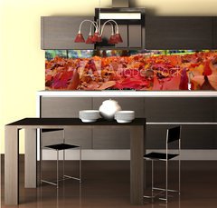 Fototapeta do kuchyně fólie 260 x 60, 95226612 - autumn leaves - podzimní listí