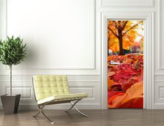 Samolepka na dvee flie 90 x 220, 95226612 - autumn leaves