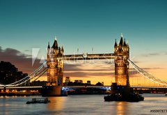 Fototapeta pltno 174 x 120, 95907877 - Tower Bridge London