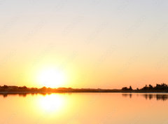 Fototapeta papr 360 x 266, 95968412 - Golden sunrise over calm water