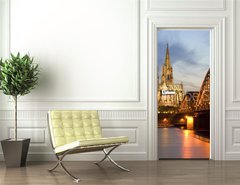 Samolepka na dvee flie 90 x 220  Cologne by Night 01, 90 x 220 cm