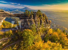 Fototapeta papr 360 x 266, 96940052 - Pravcicka Gate in autumn colors, Bohemian Saxon Switzerland, Czech Republic