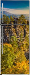 Samolepka na lednici fólie 80 x 200, 96940052 - Pravcicka Gate in autumn colors, Bohemian Saxon Switzerland, Czech Republic - Pravčická brána v podzimních barvách, České saské Švýcarsko, Česká republika