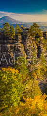 Samolepka na dvee flie 90 x 220, 96940052 - Pravcicka Gate in autumn colors, Bohemian Saxon Switzerland, Czech Republic