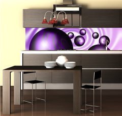 Fototapeta do kuchyně fólie 260 x 60, 980152 - purple pearls - fialové perly