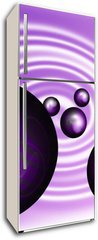 Samolepka na lednici fólie 80 x 200, 980152 - purple pearls - fialové perly