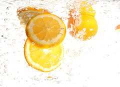 Fototapeta160 x 116  spalsh lemon, 160 x 116 cm