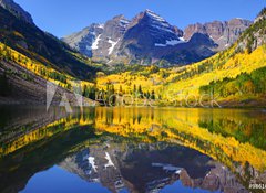 Fototapeta vliesov 100 x 73, 9861027 - maroon bells 3