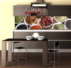 Fototapeta do kuchyně fólie 260 x 60, 9904421 - Spices for the World - Koření pro svět