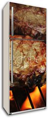Samolepka na lednici fólie 80 x 200, 9960403 - Grilled Steaks - Grilované steaky