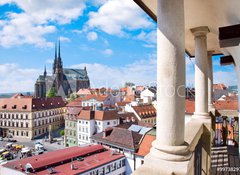 Samolepka flie 100 x 73  Cathedral of Saints Peter and Paul, Petrov, town Brno, Moravia, Czech republic, 100 x 73 cm