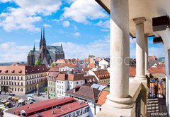 Fototapeta vliesov 145 x 100, 99738297 - Cathedral of Saints Peter and Paul, Petrov, town Brno, Moravia, Czech republic