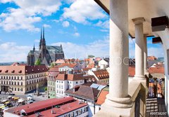 Fototapeta184 x 128  Cathedral of Saints Peter and Paul, Petrov, town Brno, Moravia, Czech republic, 184 x 128 cm