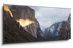 Obraz   lit the tunnel view winter, 120 x 50 cm