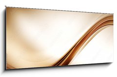 Obraz 1D panorama - 120 x 50 cm F_AB103641583 - Brown Waves Composition