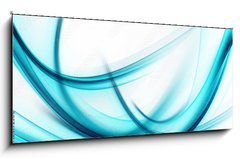 Obraz 1D panorama - 120 x 50 cm F_AB104192580 - Abstract Blue Wave Background Design