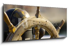 Sklenn obraz 1D panorama - 120 x 50 cm F_AB10774882 - steering wheel