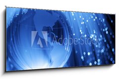 Skleněný obraz 1D panorama - 120 x 50 cm F_AB10780575 - Earth fiber optics - Optická vlákna ze země