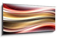 Obraz 1D panorama - 120 x 50 cm F_AB109610245 - Modern Shiny Abstract Wave Design - Modern leskl abstraktn vlnov design