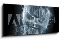 Obraz   Skull  smoke, 120 x 50 cm