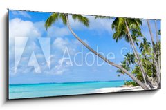 Skleněný obraz 1D panorama - 120 x 50 cm F_AB116010752 - Urlaub am Strand