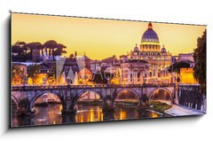 Obraz 1D panorama - 120 x 50 cm F_AB125722041 - Vatican City, Rome. Italy - Vatiknsk msto, m. Itlie