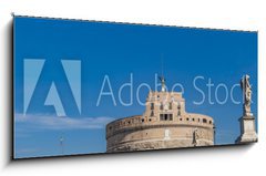 Sklenn obraz 1D panorama - 120 x 50 cm F_AB128550149 - Sant Angelo Bridge in Rome