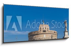 Obraz 1D panorama - 120 x 50 cm F_AB128550149 - Sant Angelo Bridge in Rome - Sant Angelo most v m