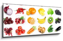 Obraz 1D panorama - 120 x 50 cm F_AB129487630 - Fruits and vegetables
