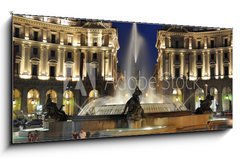 Obraz 1D panorama - 120 x 50 cm F_AB14448302 - piazza della republica