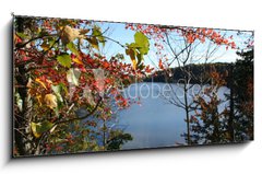 Sklenn obraz 1D panorama - 120 x 50 cm F_AB1446226 - lakeview - vhled na jezero