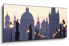 Sklenn obraz 1D panorama - 120 x 50 cm F_AB15170981 - prague charles bridge