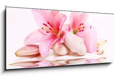 Sklenn obraz 1D panorama - 120 x 50 cm F_AB15620991 - wasser, wellness