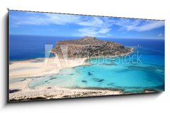 Skleněný obraz 1D - 120 x 50 cm F_AB159665898 - Balos lagoon - Crete, Greece - Balosská laguna