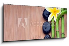 Sklenn obraz 1D panorama - 120 x 50 cm F_AB16266252 - Spa still life background - Lzesk pozad zti