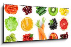 Obraz   Fruits and vegetables, 120 x 50 cm