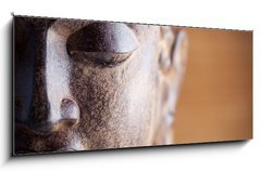 Skleněný obraz 1D panorama - 120 x 50 cm F_AB16802641 - Statue de bouddha - Socha de bouddha