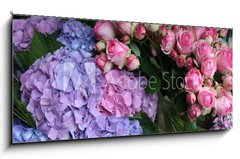 Sklenn obraz 1D panorama - 120 x 50 cm F_AB16803758 - Blumen - kvtiny