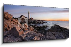 Obraz 1D panorama - 120 x 50 cm F_AB16967921 - The Portland Head Light